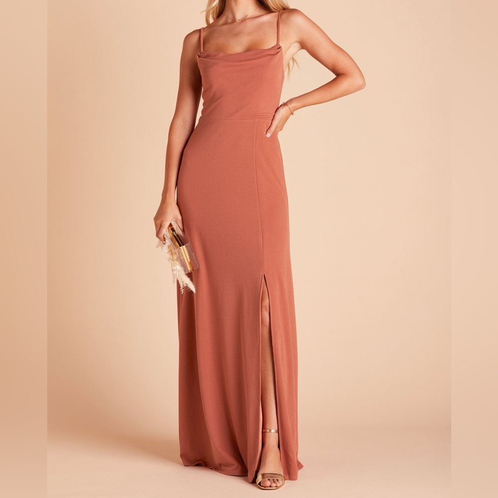 Birdy Grey Ash Crepe Dress in Terracotta